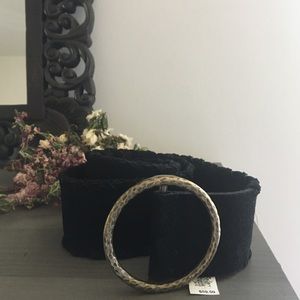 Lucky Brand Suede Black Belt